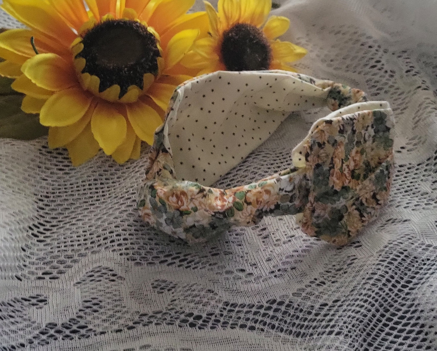 Headband | Reversible Floral Turban Headband | Handmade Boho Hair Accessory