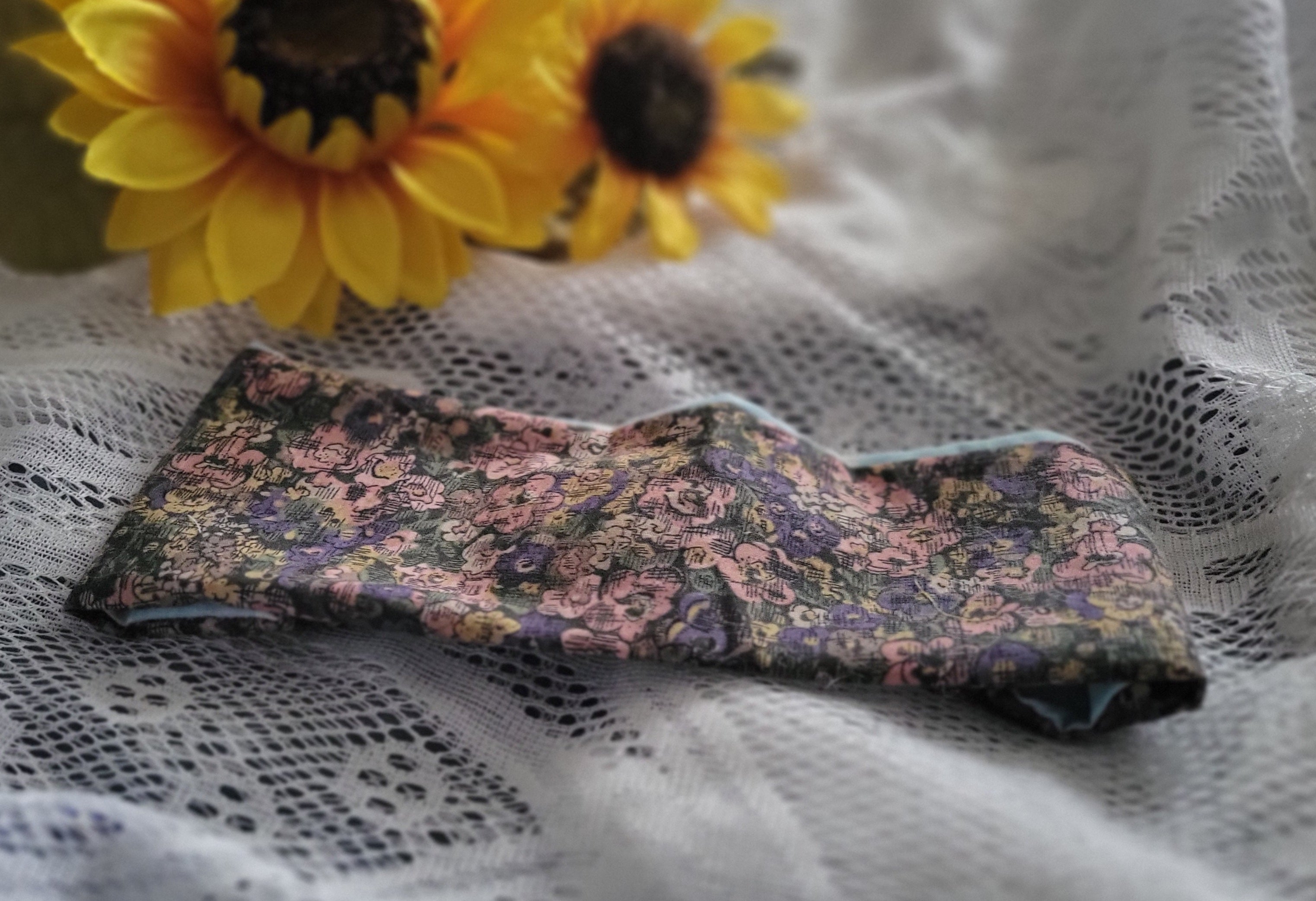 Reversible Floral Turban Headband: Handmade Boho Cotton Hair Accessory