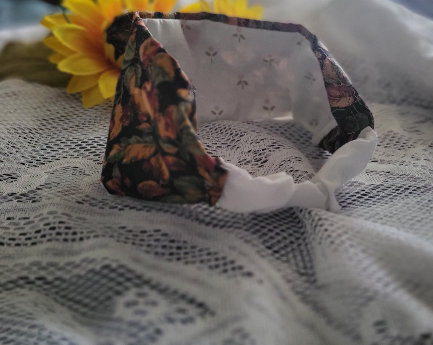 Boho Vintage Reversible Turban Headband: Vintage Fall Style Hair Accessory