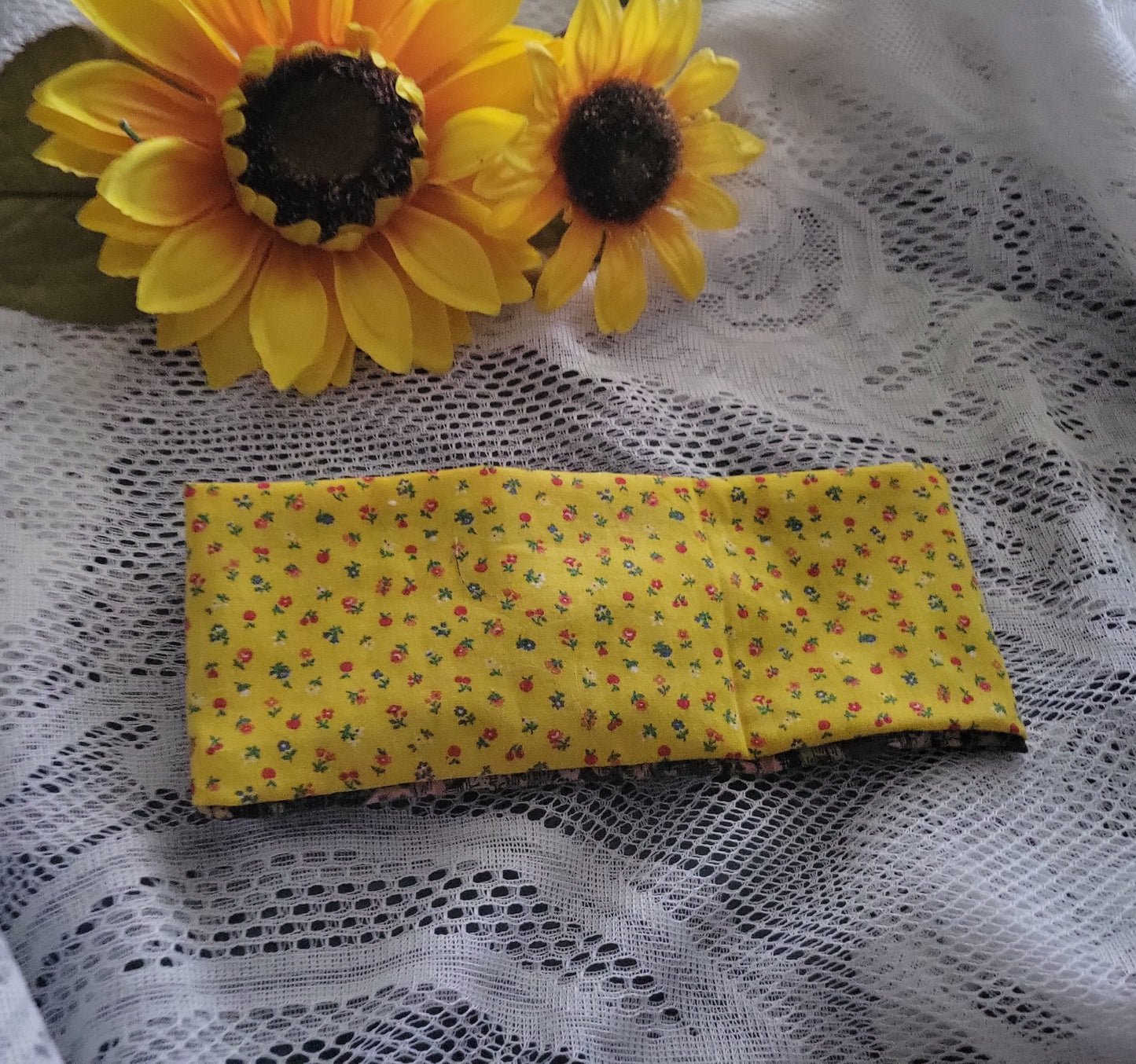 Headband | Reversible Floral Turban Headband | Handmade Boho Cotton Hair Accessory