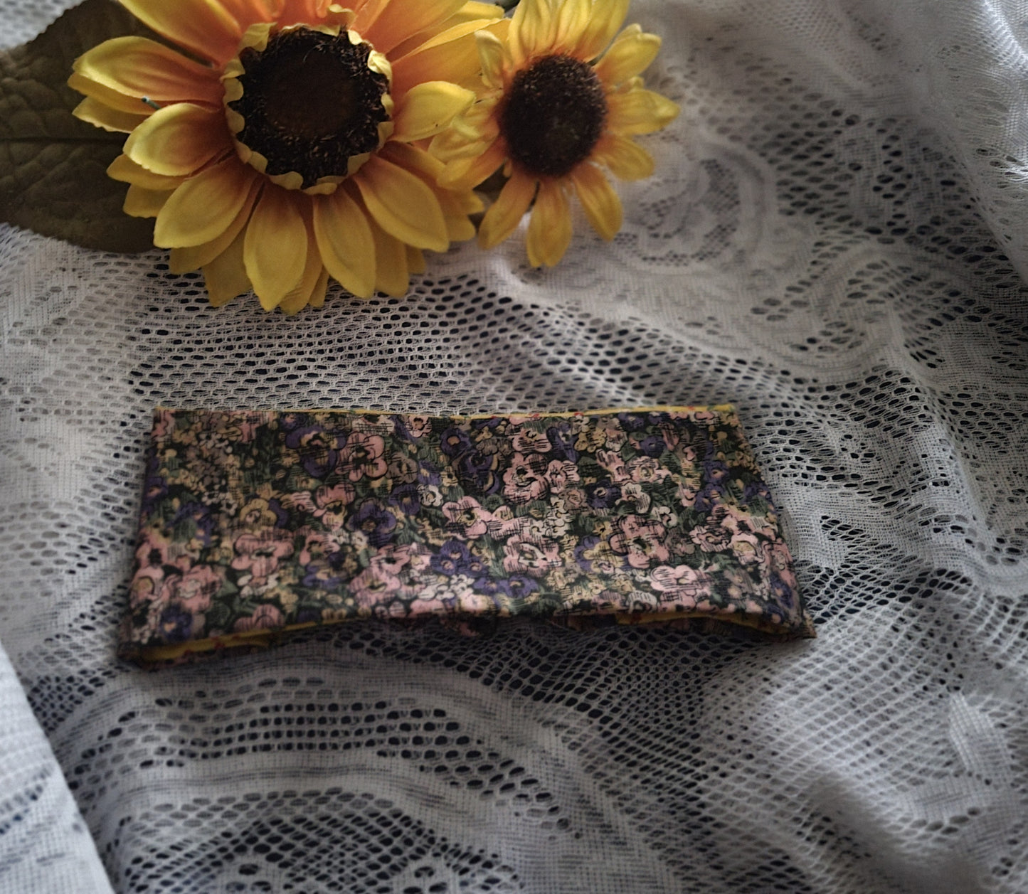 Headband | Reversible Floral Turban Headband | Handmade Boho Cotton Hair Accessory