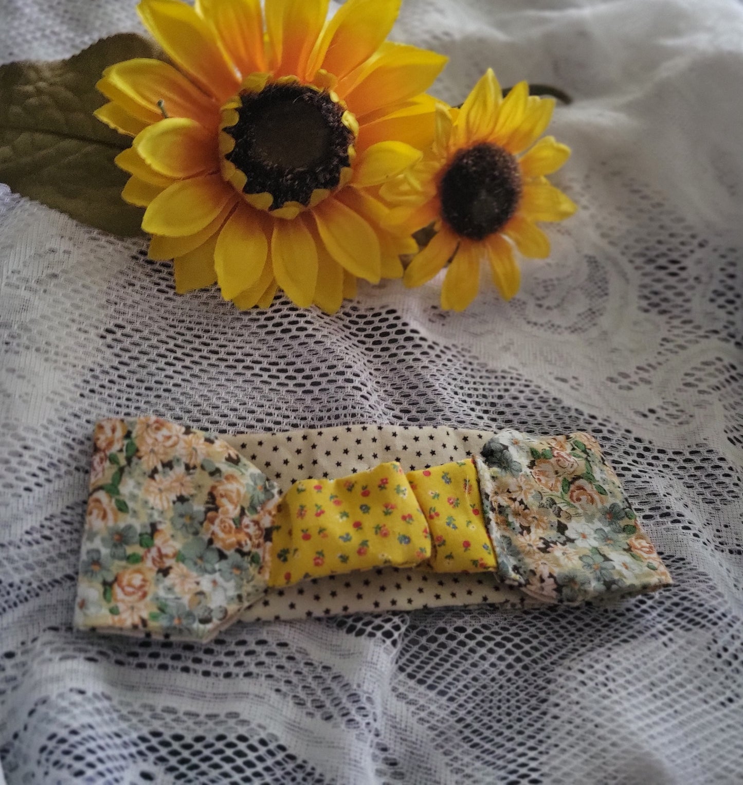 Headband | Reversible Floral Turban Headband | Handmade Boho Cotton Hair Accessory