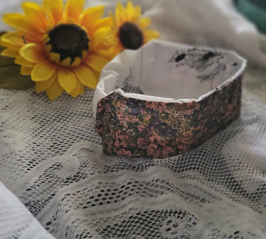 Reversible Floral Turban Headband: Handmade Boho Cotton Hair Accessory
