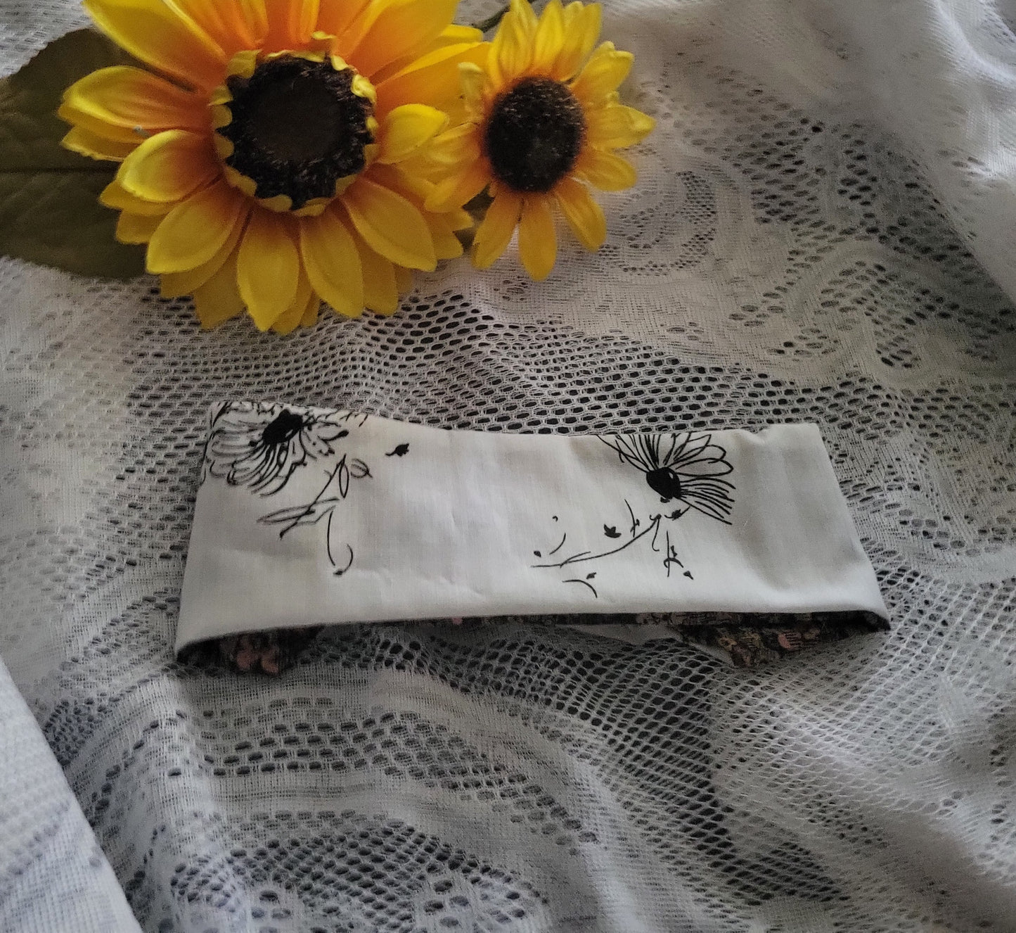 Headband | Reversible Floral Turban Headband | Handmade Boho Cotton Hair Accessory