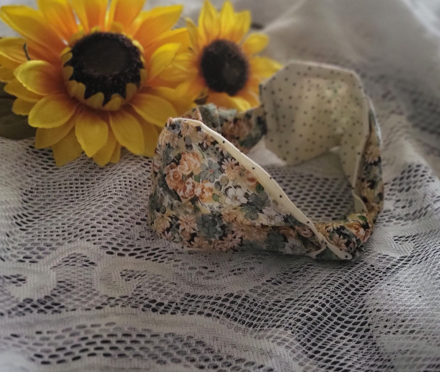 Headband | Reversible Floral Turban Headband | Handmade Boho Hair Accessory