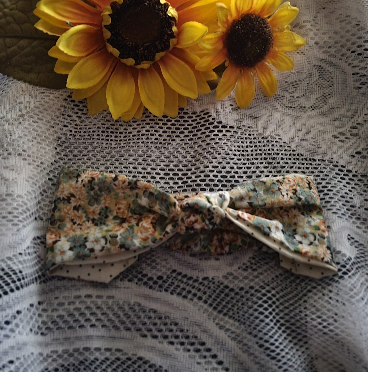 Headband | Reversible Floral Turban Headband | Handmade Boho Hair Accessory