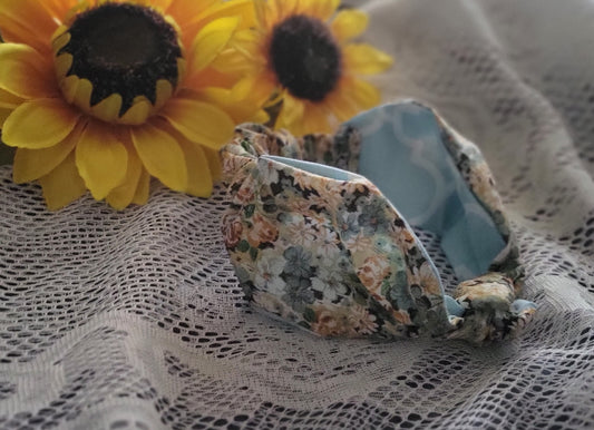 Reversible Vintage Boho Floral Knotted Turban Headband: Kids Vintage Style