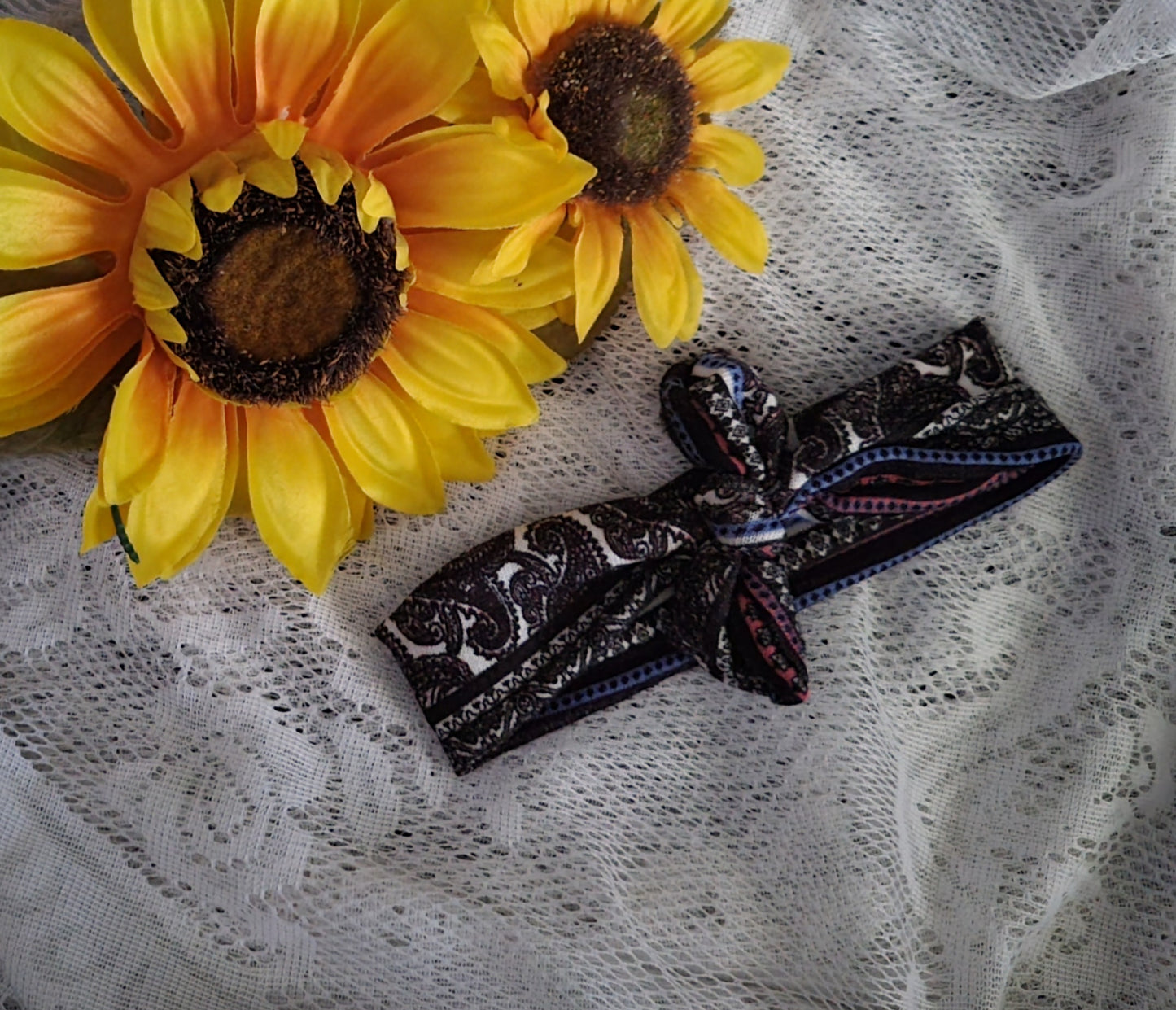 Headband | Boho Turban Infinity Stretchy Headband | Handmade Bow Hair Accessory
